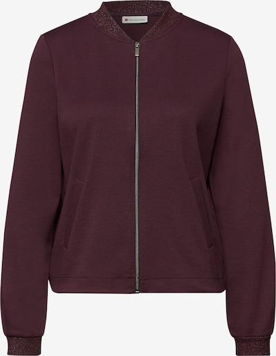 STREET ONE Sweatjacke in burgunder, Produktansicht