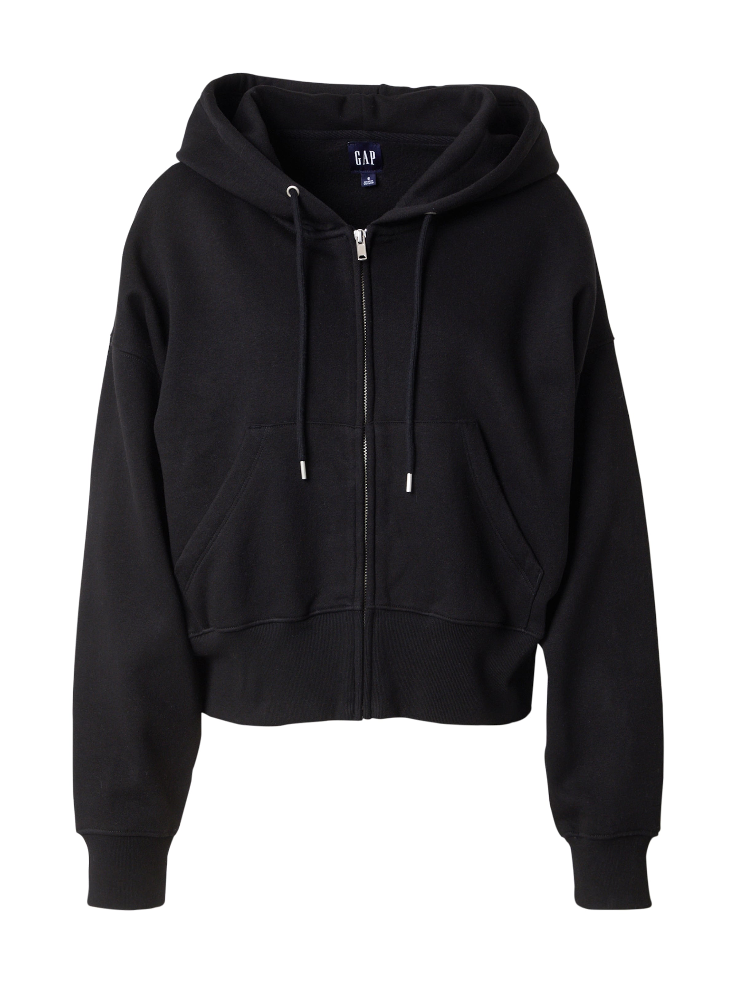 Hanorac 'NEW ABBREV' de la GAP pe negru: față