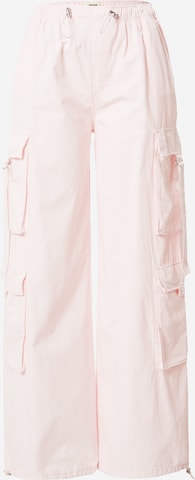 Tally WeijlCargo hlače - roza boja: prednji dio