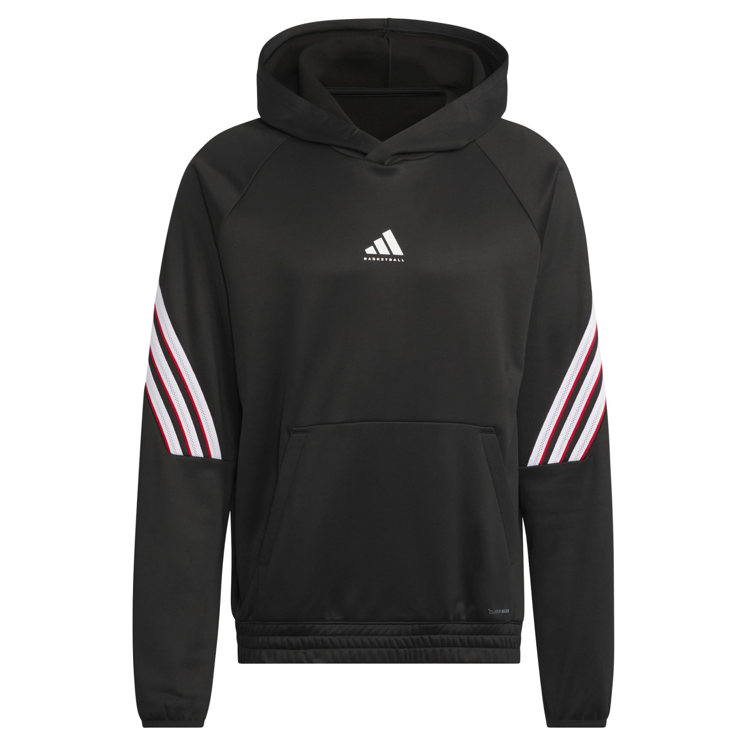 ADIDAS PERFORMANCE Sports sweatshirt 'Basketball Crazy Warm Fleece' in Black: front