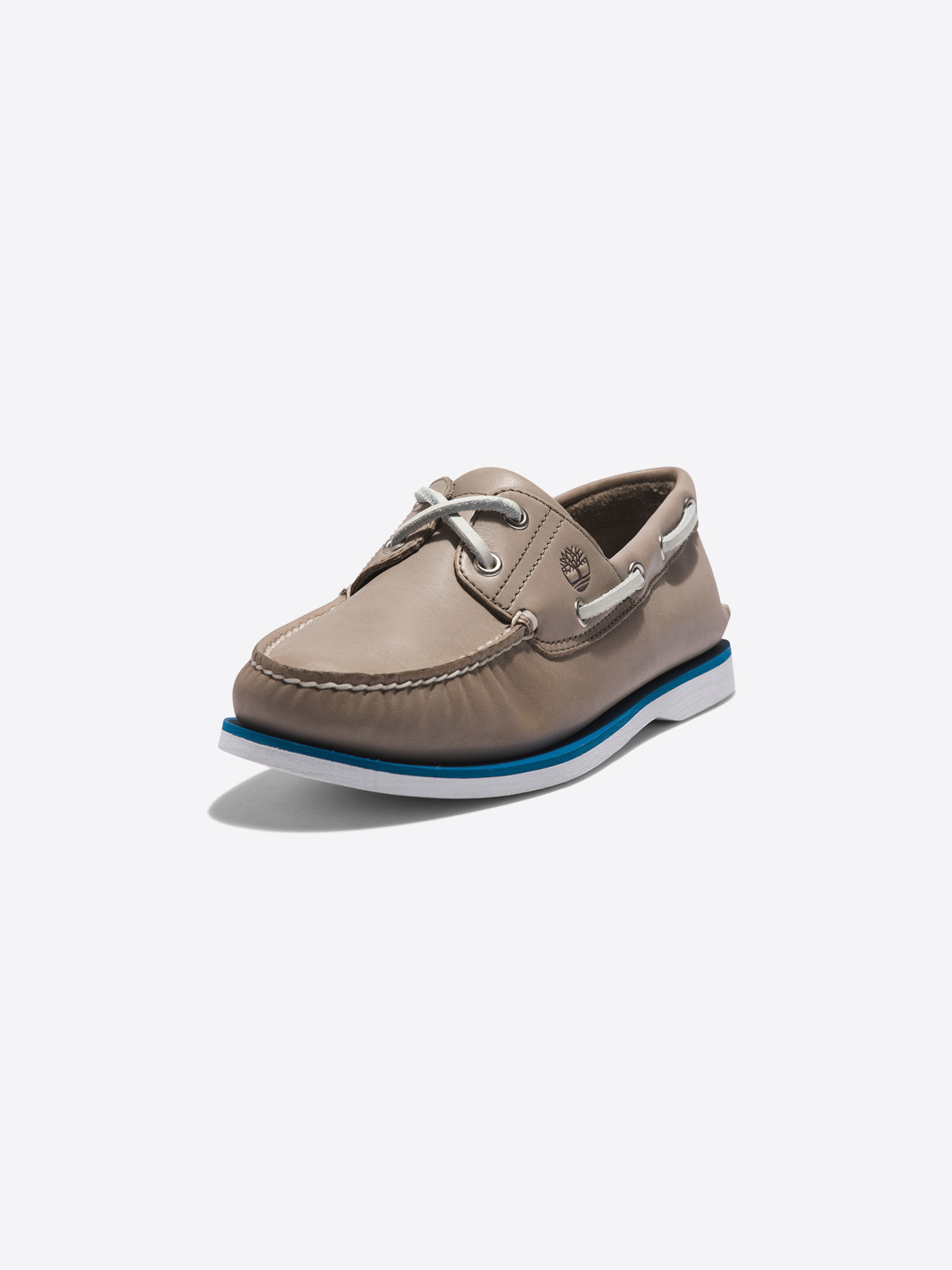 Männer Halbschuhe TIMBERLAND Mokassin 'Classic Boat 2 Eye' in Grau, Taupe - ZU40582 Männer Halbschuhe TIMBERLAND Mokassin 'Classic Boat 2 Eye' in Grau, Taupe - ZU40582
