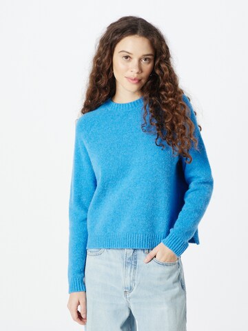 BOSS Пуловер 'Febisan' в синьо: отпред
