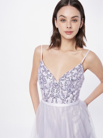 Robe de cocktail Laona en violet