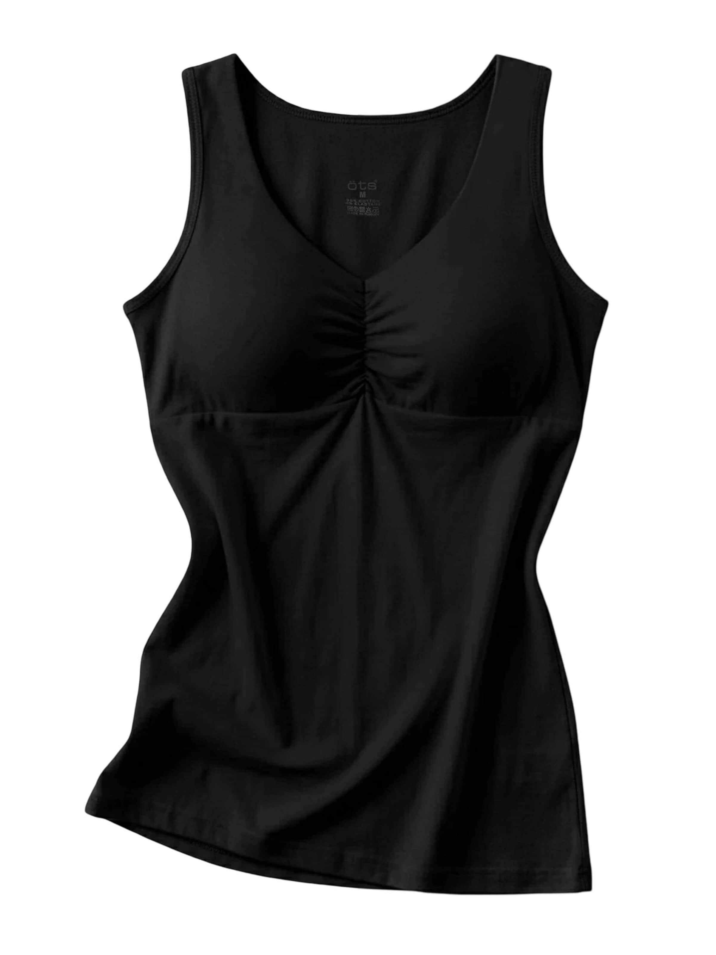 ÖTSTop 'Tanktops & Camis' - crna boja: prednji dio