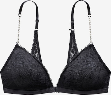 LASCANA Triangle Bra in Black: front