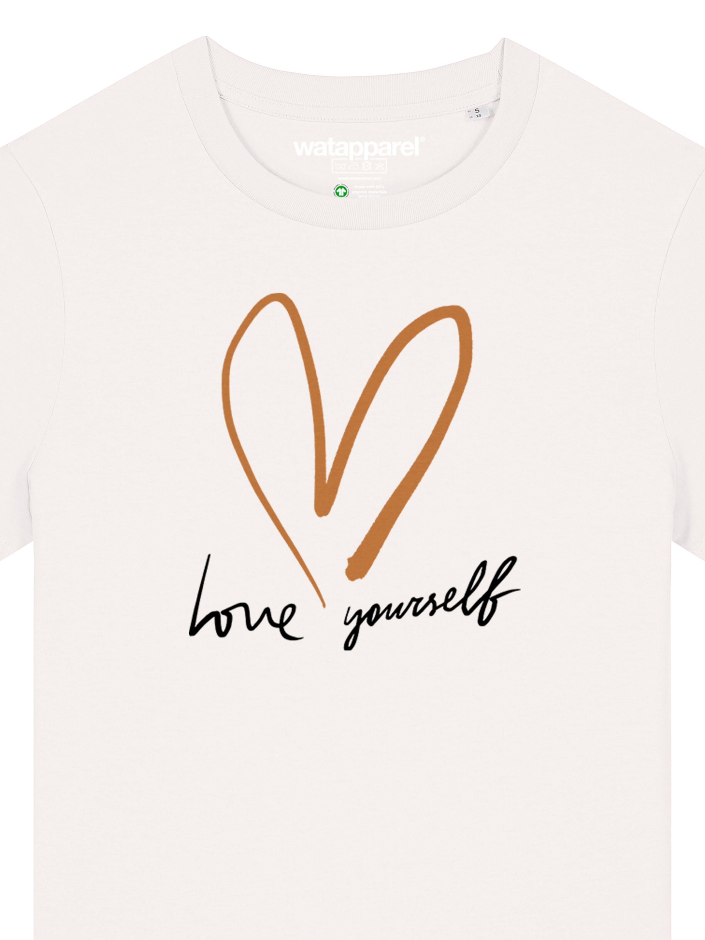 T-shirt 'Self Love' Watapparel en blanc