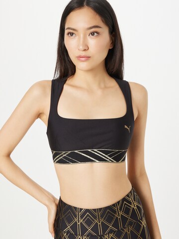 Bustier Soutien-gorge de sport PUMA en noir : devant