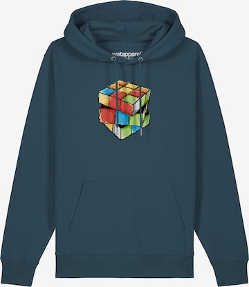 Watapparel Sweatshirt ' Pixel Zauberwürfel ' in Blue: front