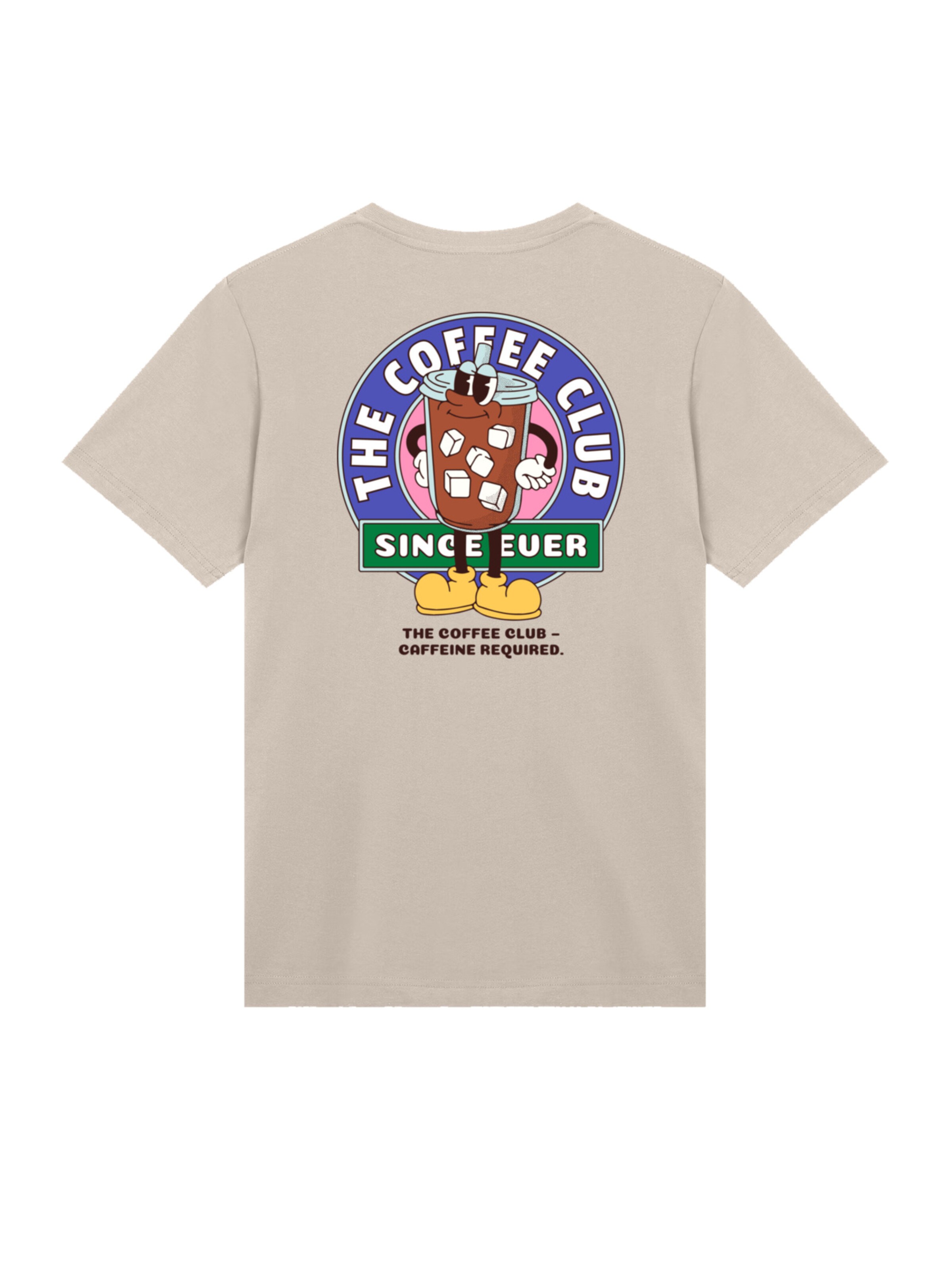 F4NT4STIC Shirt 'Coffee Club' in Grijs