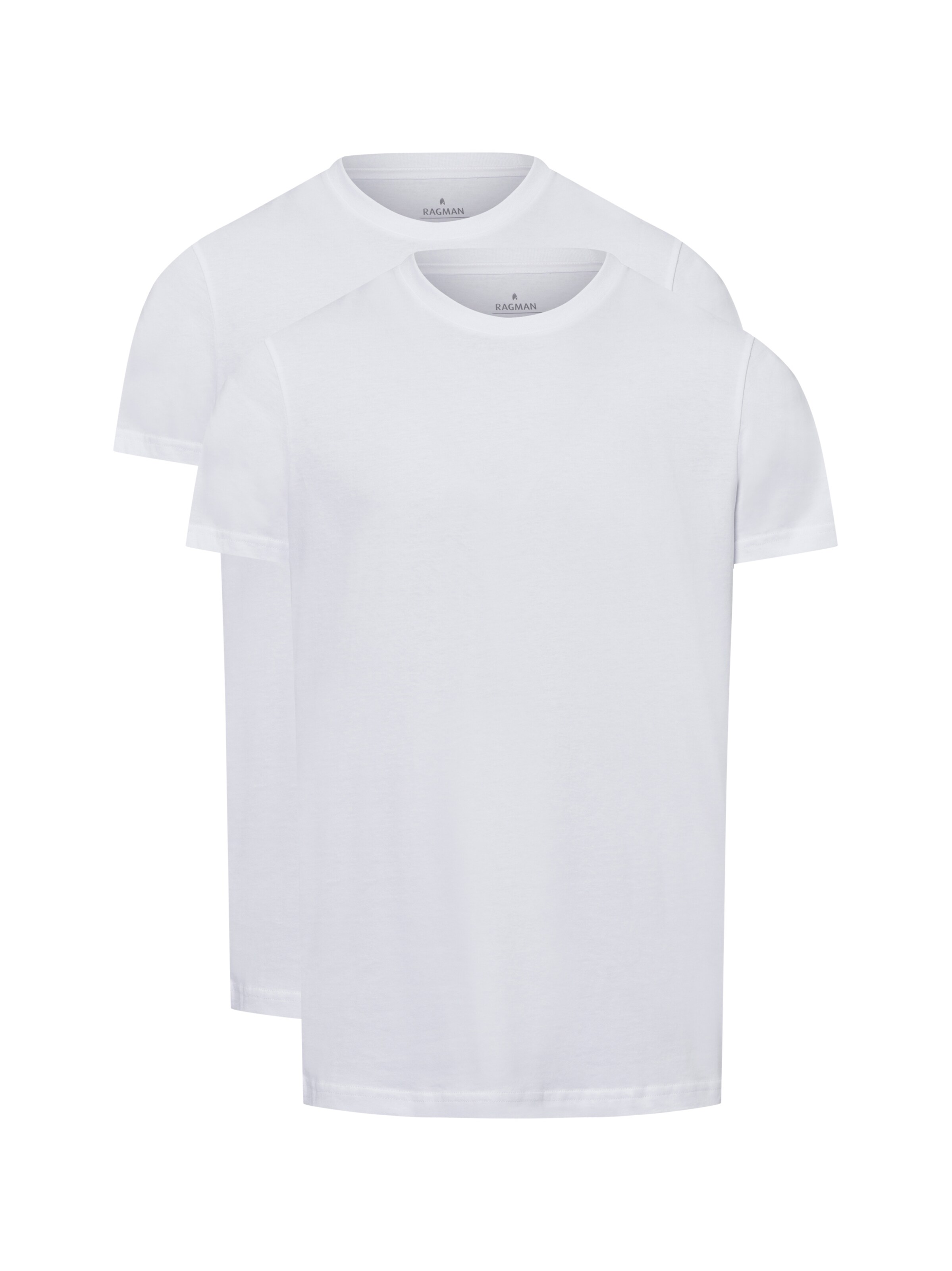T-Shirt Ragman en blanc : devant