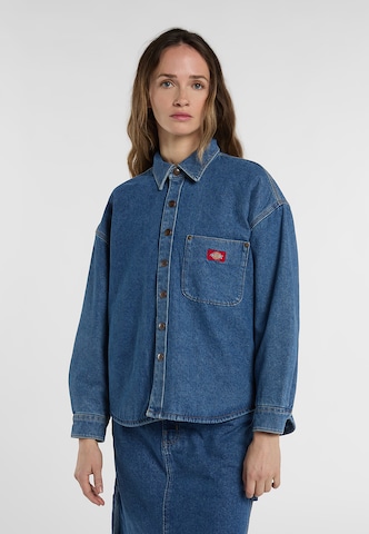 DICKIES Bluse in Blau: Vorderseite