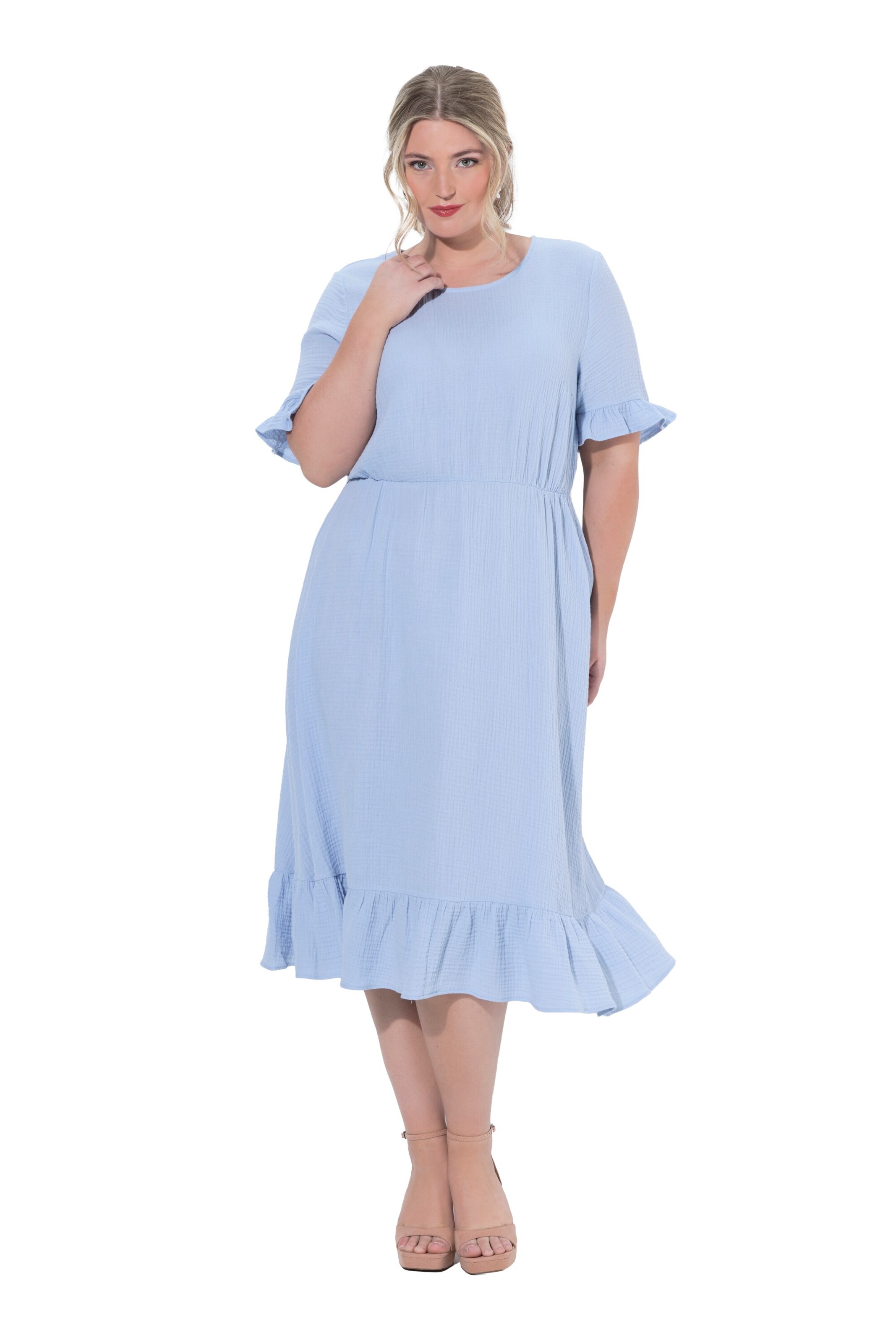 MIAMODA Jurk in Blauw: voorkant