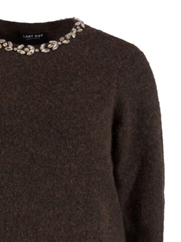 Lady Day Gebreide top 'Lady Day Aveline dark brown' in Bruin