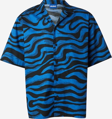 HUGO Comfort Fit Paita 'Eligino' värissä musta: etupuoli