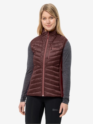 Vestă sport 'ROUTEBURN PRO INS' de la JACK WOLFSKIN pe roșu: față