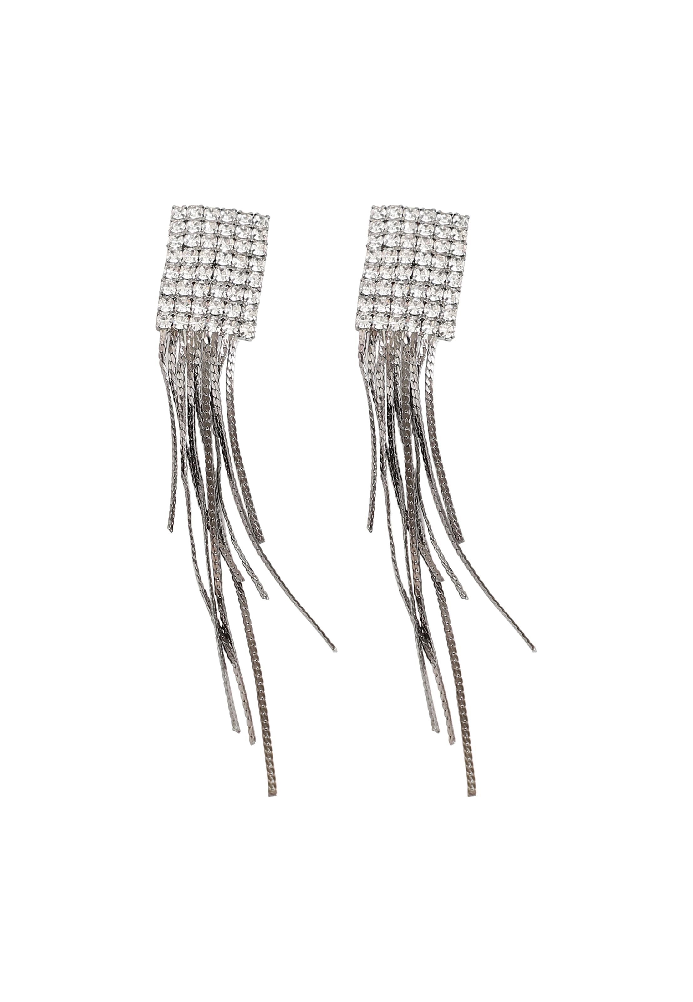 SOHI Σκουλαρίκια &#x27;Jacqueline&#x27; σε ασημί: μπροστά