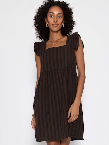 SASSYCLASSY Kleid in Braun: Vorderseite