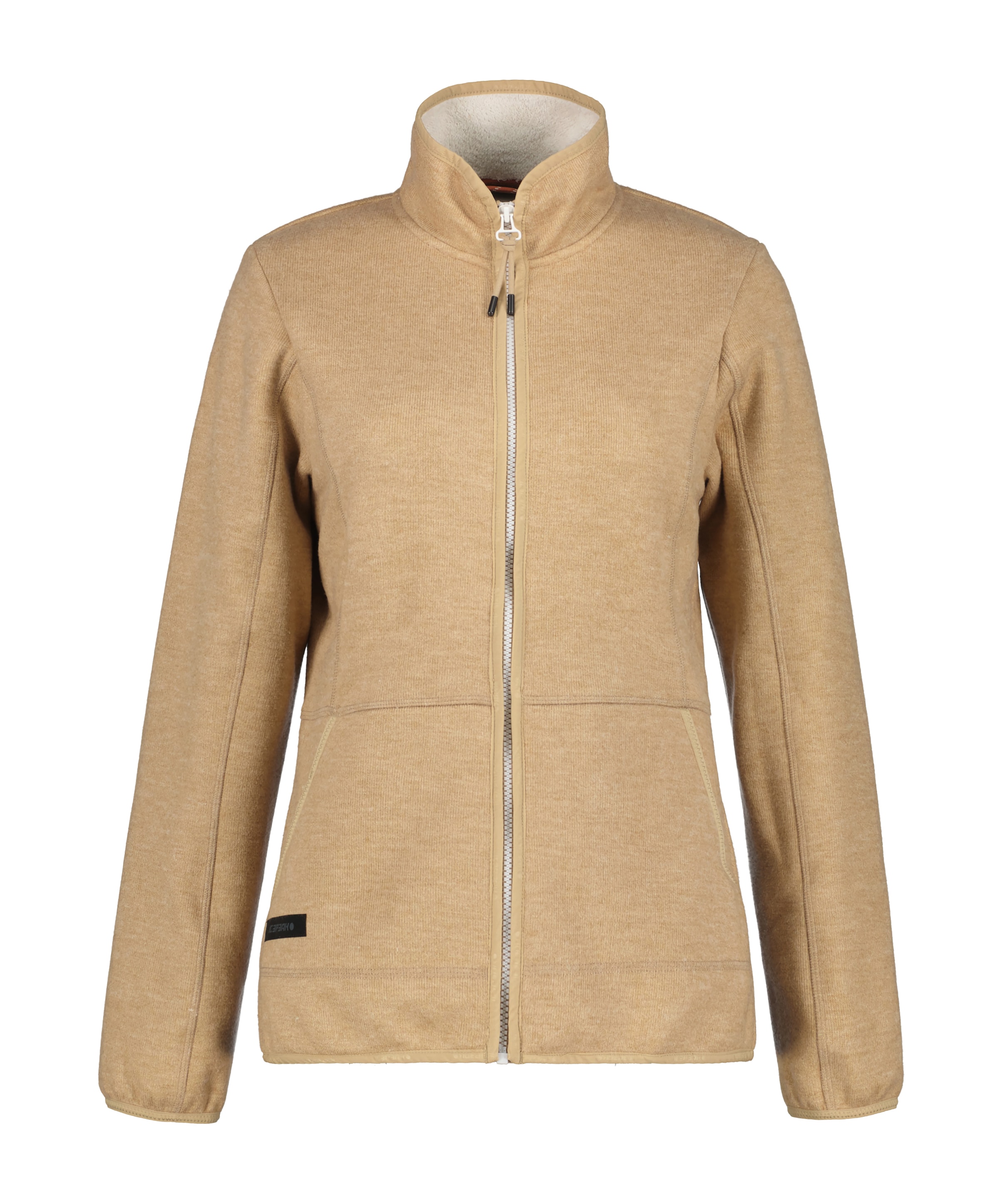 ICEPEAK Fleecejacke in Beige: Vorderseite