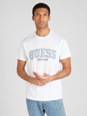 GUESS - Camisa em branco: frente