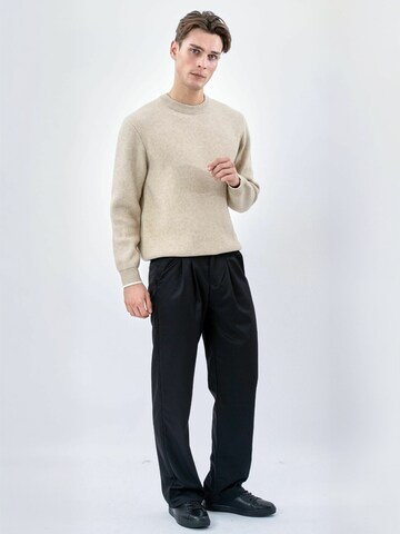 TEESHOPPEN Trui ' Crewneck ' in Beige: voorkant
