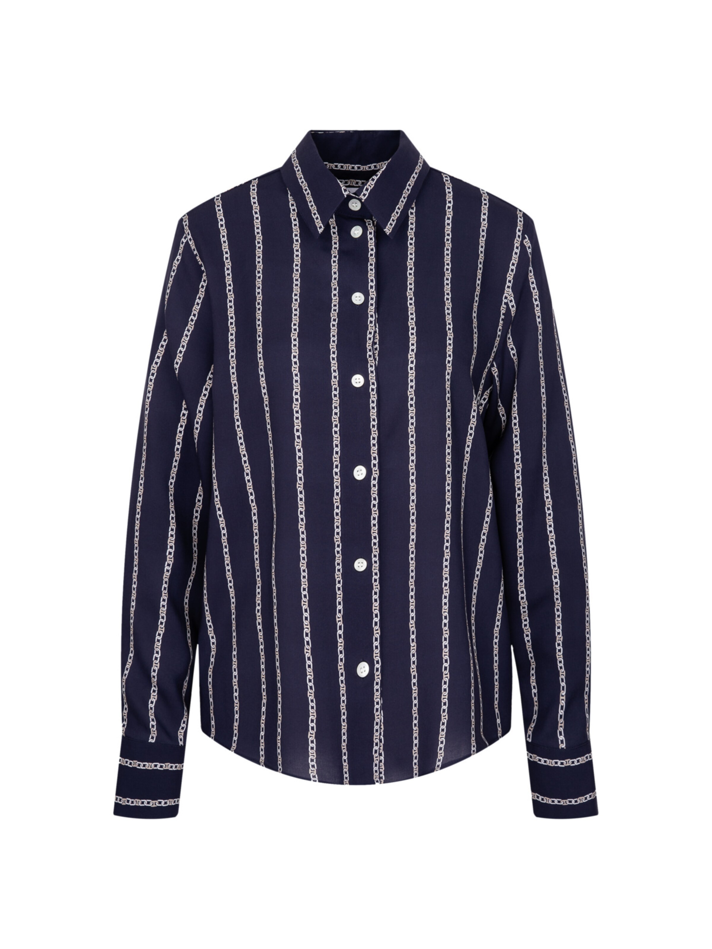 SEIDENSTICKER Bluse 'Schwarze Rose' in Blau: Vorderseite