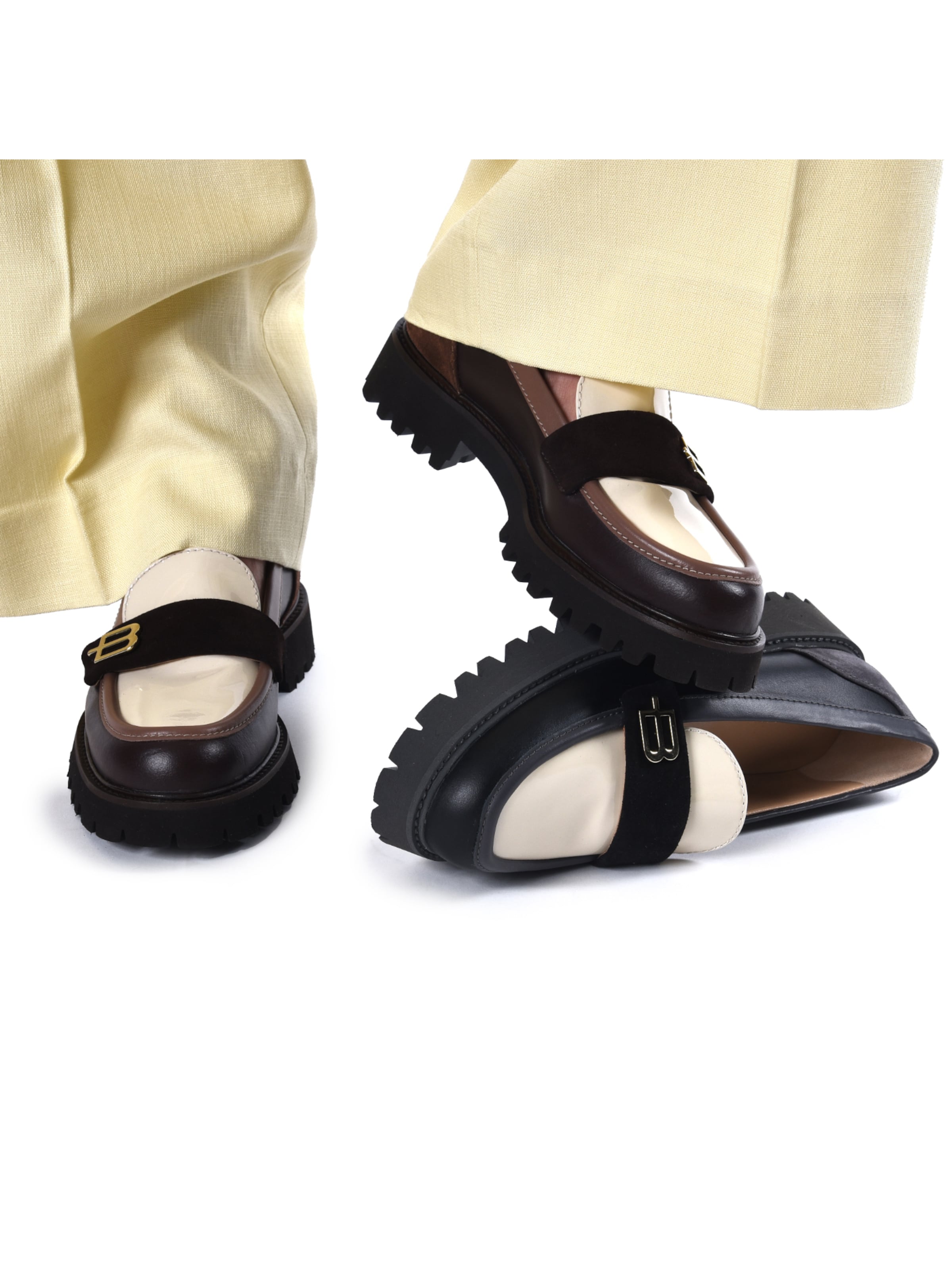 BALDININI Slip-ons in Brown: front