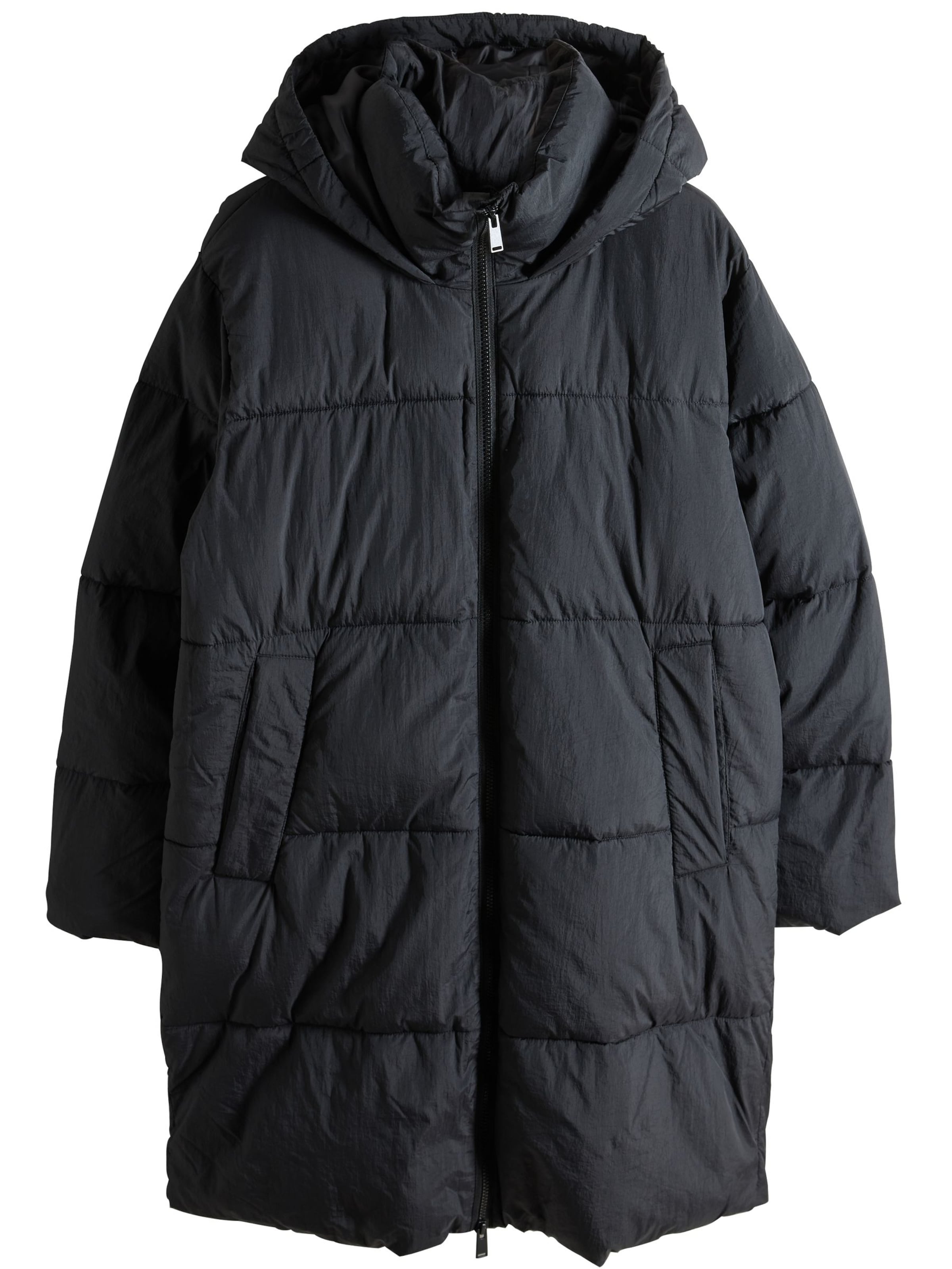 The Set Wintermantel in Schwarz: Vorderseite