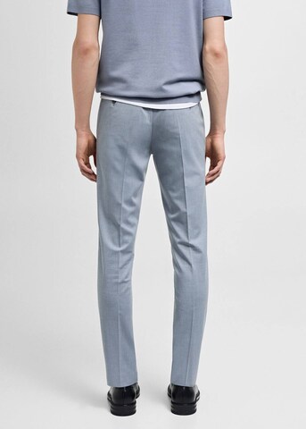 MANGO MAN Regular Pantalon 'Paris' in Blauw