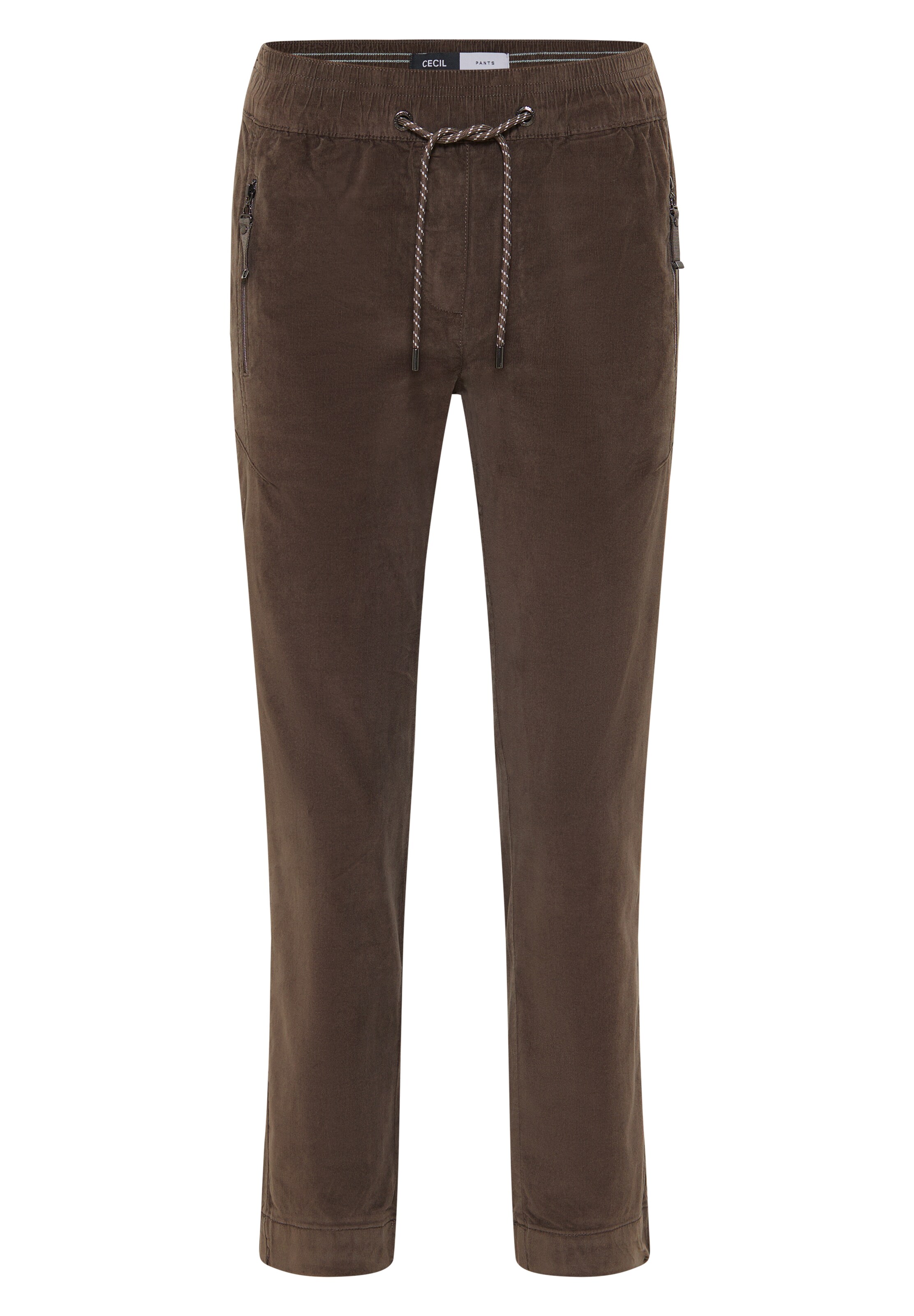 CECIL Regular Cargo Pants in Brown: front