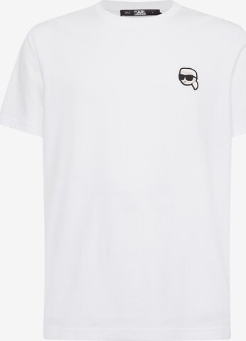 Karl Lagerfeld - Camisa ' Ikonik 2.0' em branco: frente