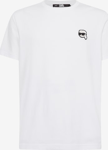 T-Shirt ' Ikonik 2.0' Karl Lagerfeld en blanc : devant