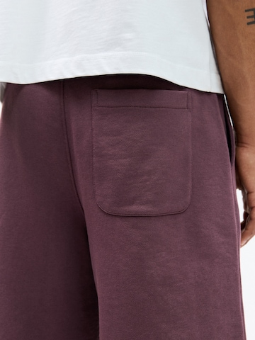 Loosefit Pantalon Pull&Bear en violet