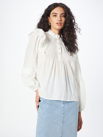 PULZ Jeans Blouse 'JAMILA' in White: front