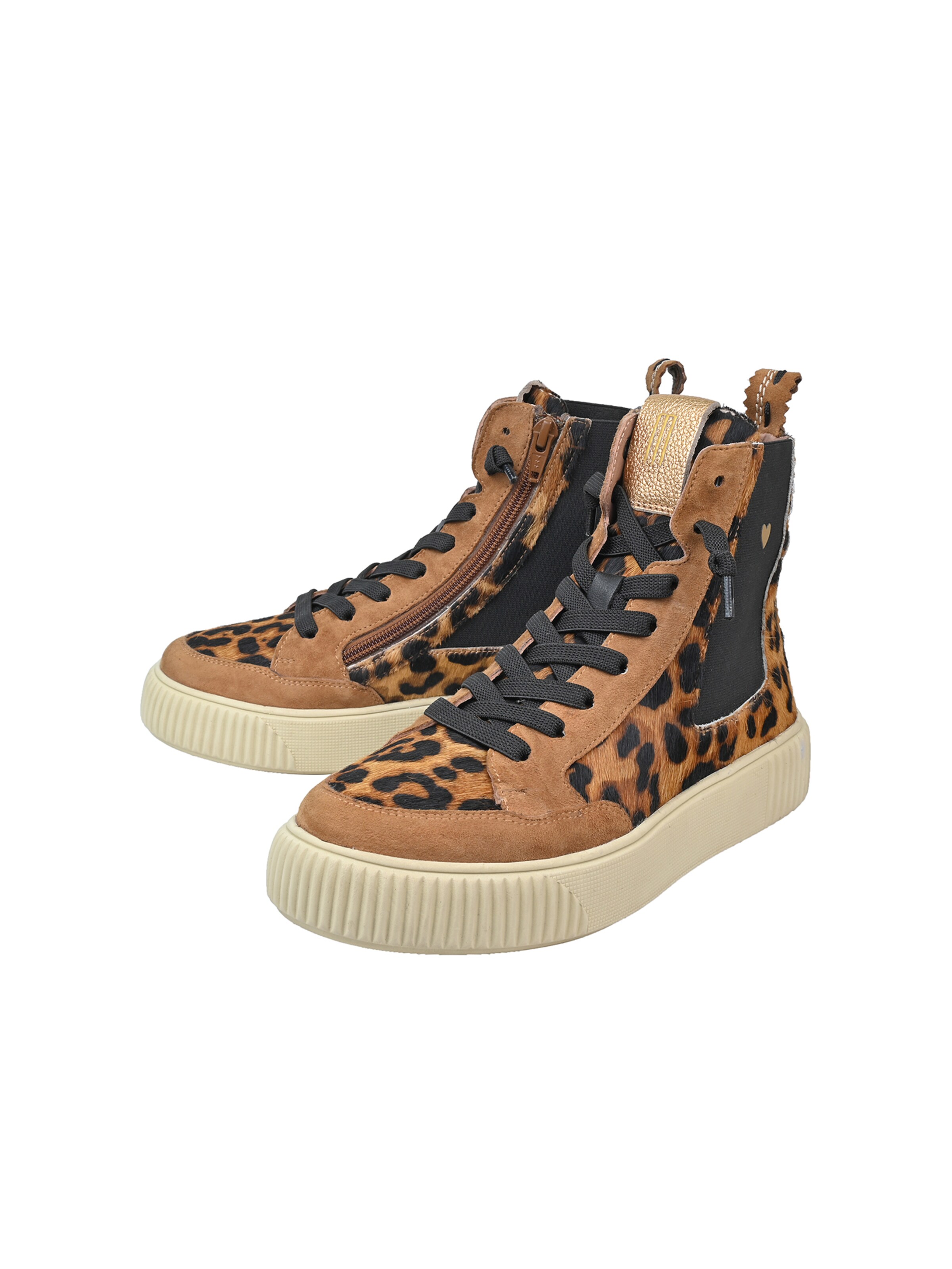Crickit Sneakers hoog 'Sonia' in Bruin