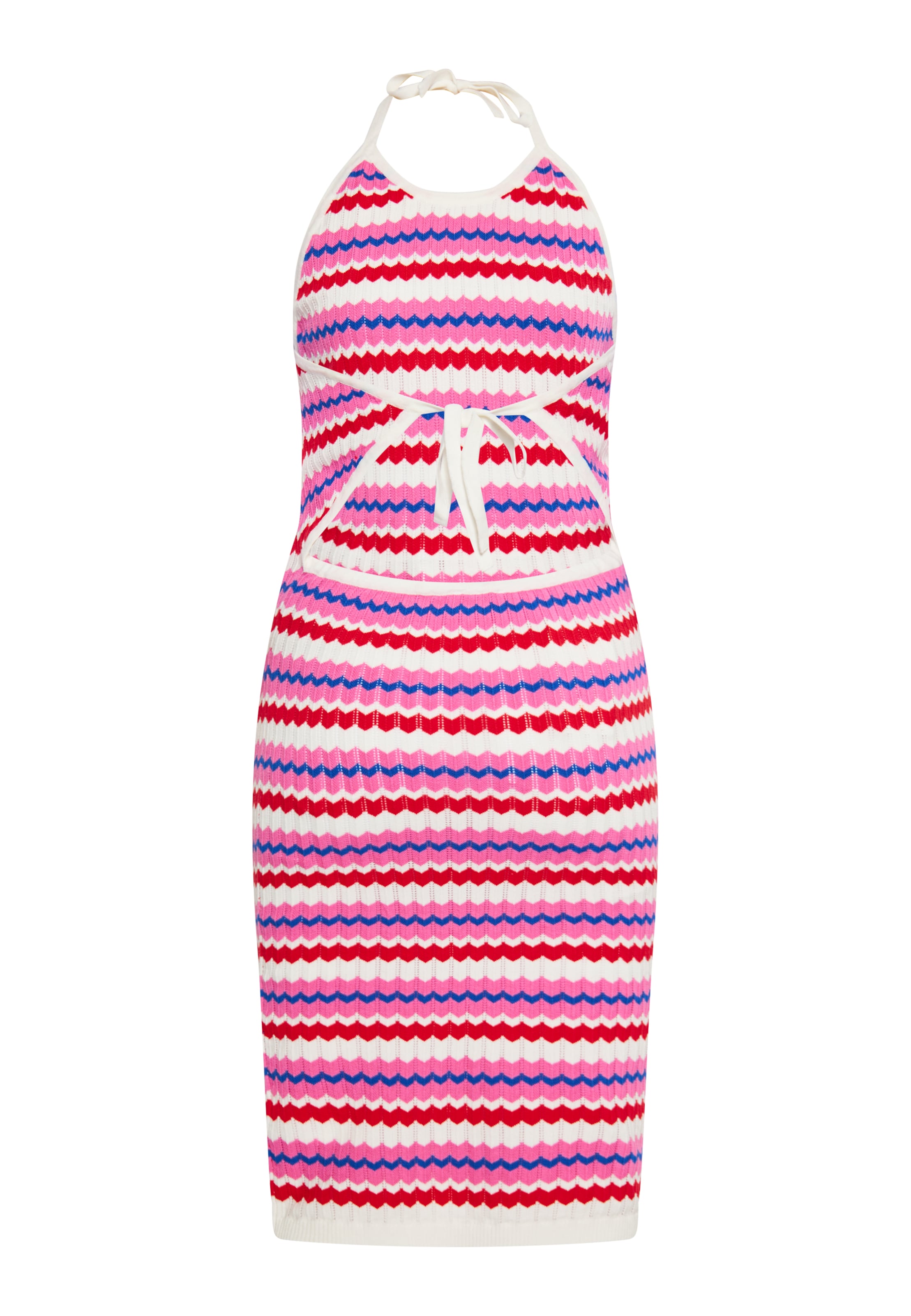 IZIA Stickad klänning i rosa