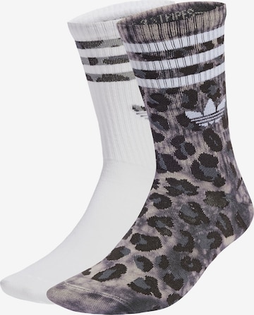 ADIDAS ORIGINALS Sukat 'Leopard Crew 2 Pairs' värissä harmaa: etupuoli