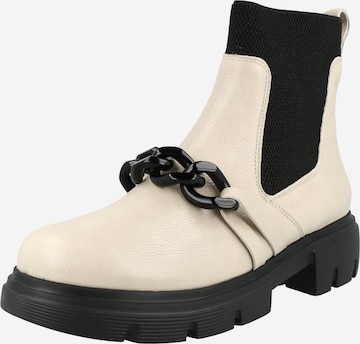 Paul Green - Botas Chelsea en beige: frente