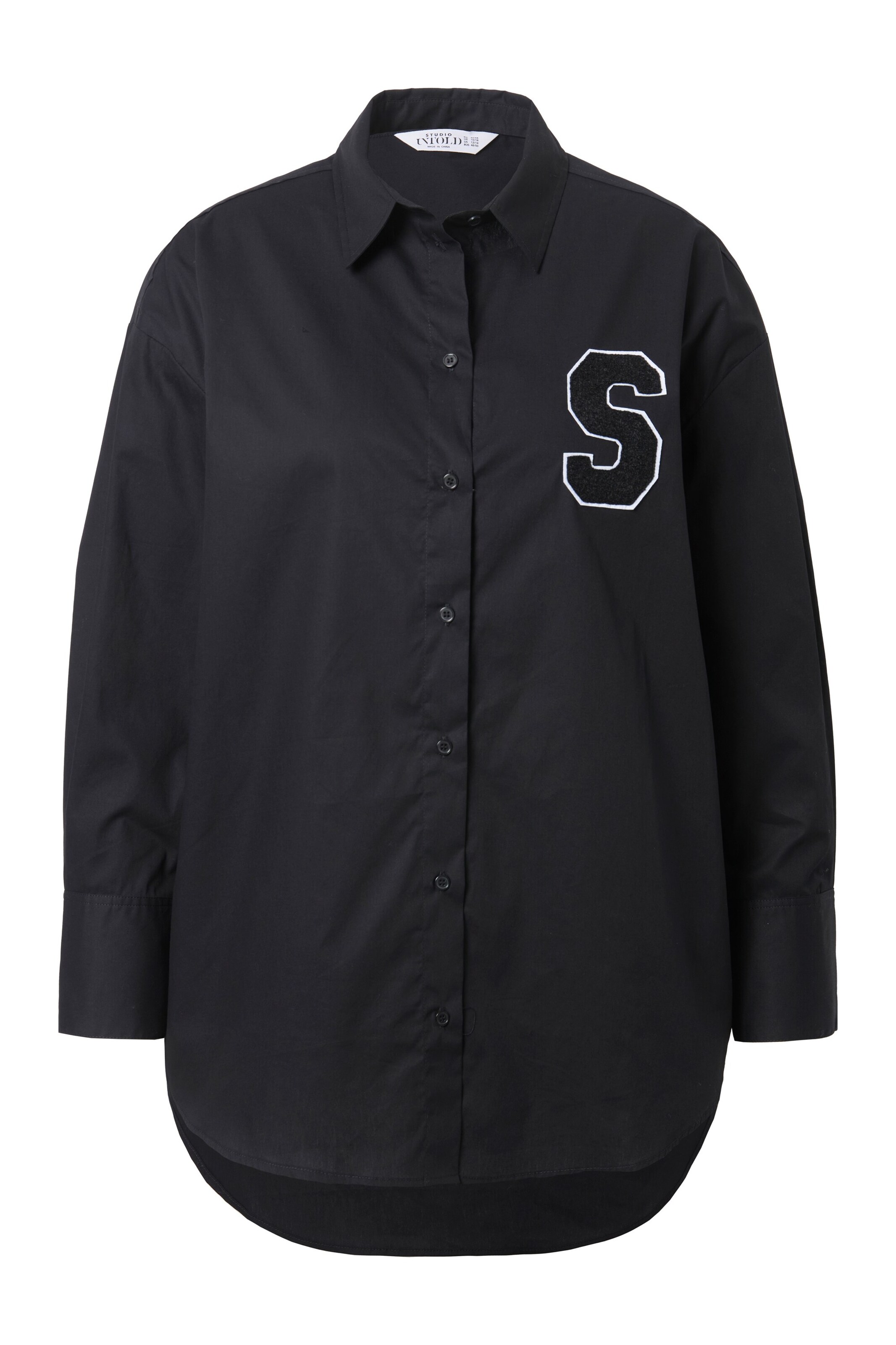 Studio Untold Bluse in Schwarz: Vorderseite