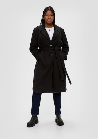 Manteau mi-saison TRIANGLE en noir : devant