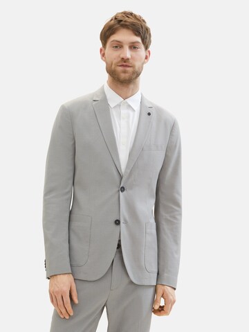 Coupe regular Veste de costume TOM TAILOR en gris : devant