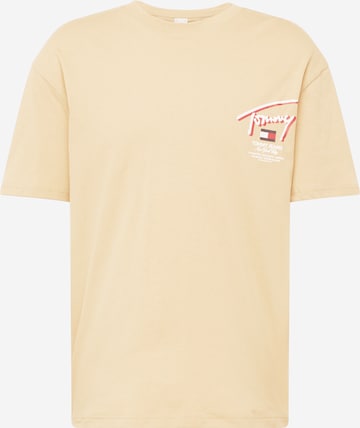 Tommy Jeans Koszulka w kolorze beżowy: przód