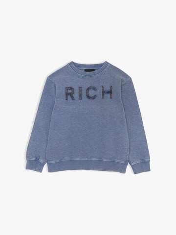 John Richmond Sweatshirt 'RICH' in Blue: front