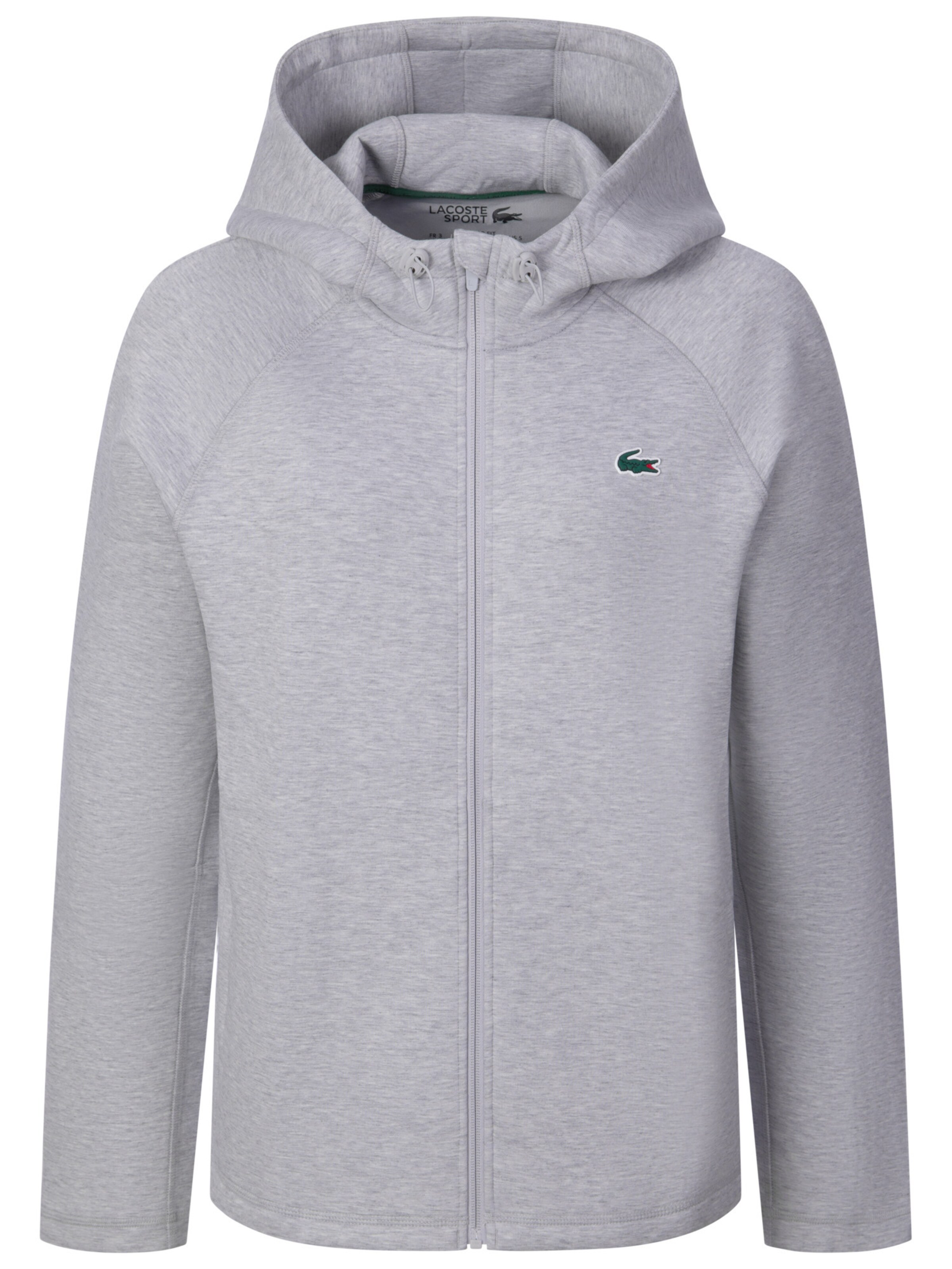 Veste de survêtement LACOSTE en gris : devant