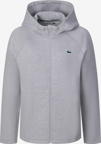Veste de survêtement LACOSTE en gris : devant