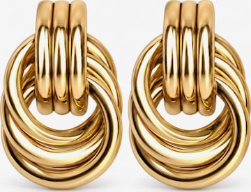 Kamakula Earrings 'Love Knot' in Gold: front
