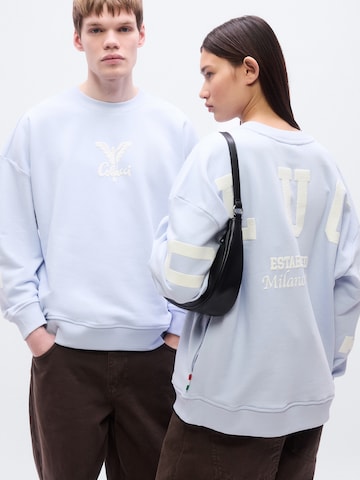 Felpa 'Di Quirico' di Carlo Colucci in blu