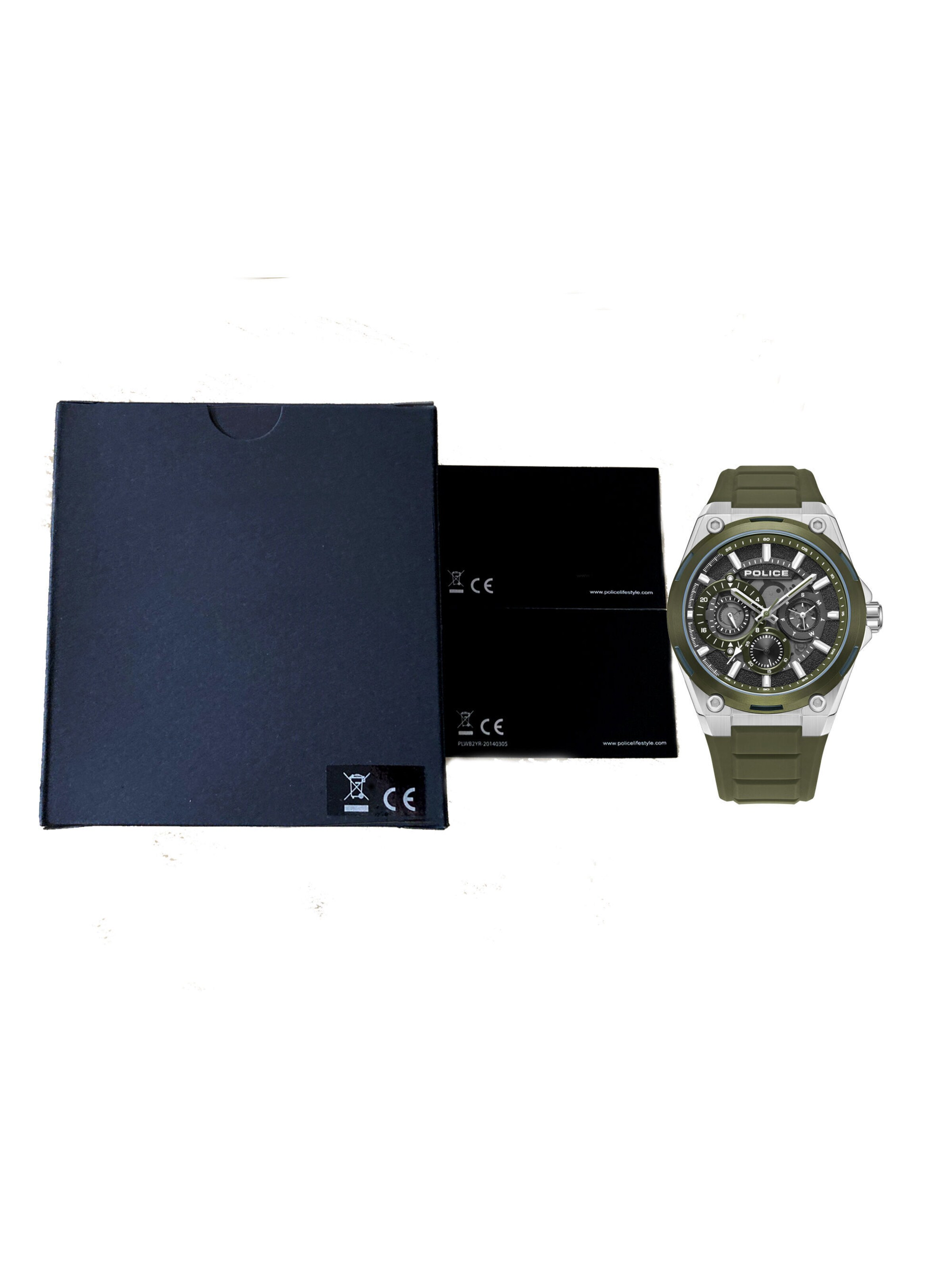 POLICE Analoog horloge 'Salkantay' in Groen