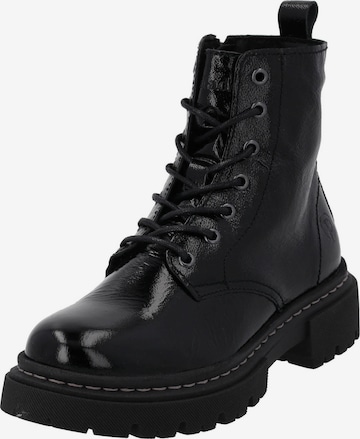 Bottines à lacets 'Biak' Palado en noir : devant