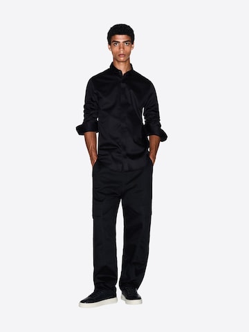 Slim fit Cămașă 'Camicia AX ARMANI EXCHANGE da Uomo - 8NZCBD0113' de la ARMANI EXCHANGE pe negru