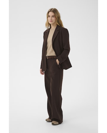 Part Two Wide leg Broek 'NinnesaPW' in Bruin